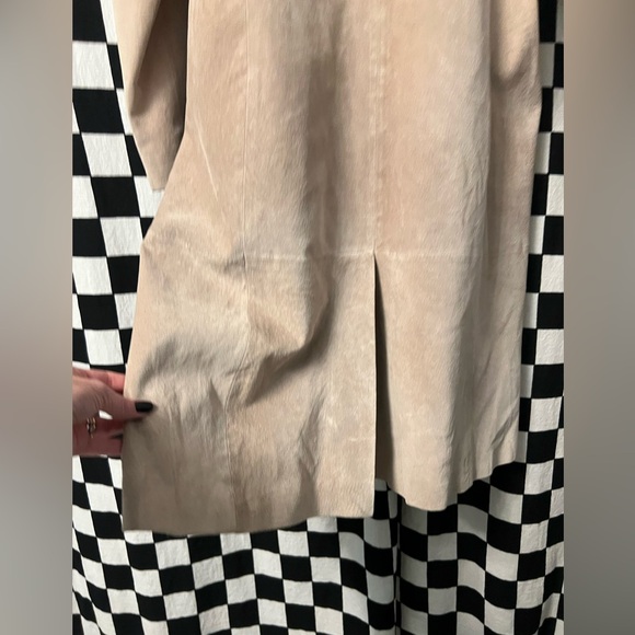 Liz Claiborne vintage Suede Trench Coat - Picture 14 of 15